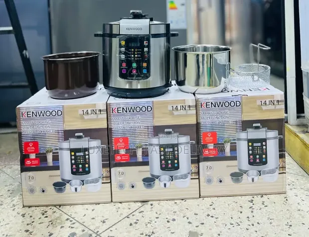 Kenwood 14-in-1 Pressure Cooker ya Kidijitali Lita 7 na Sufuria 2 - 1