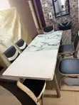 Dining Table and GE Fridge - 2