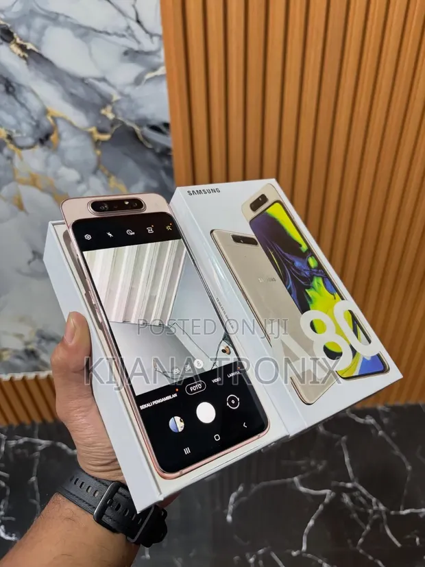 Samsung Galaxy A80 128GB Mpya Dhahabu - 1