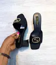 Block Rhinestone Heels - 5