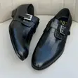 CR7 Single Monk Strap Shoes - Crocodile Design - 3