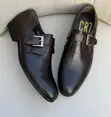 CR7 Single Monk Strap Shoes - Crocodile Design - 4