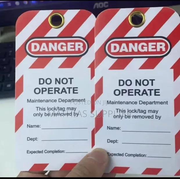 Lockout/Tagout (LOTO) Safety Tags - Brand New - 1