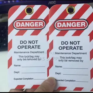 Lockout/Tagout (LOTO) Safety Tags - Brand New