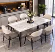 Modern Dining Table Set with 6 Chairs - 2