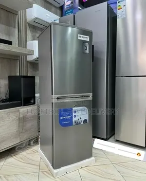 Aborder DD3200 200L Double Door Combi Fridge - Silver-Grey