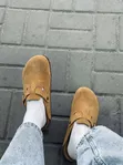 Zara Man Tan Suede Buckle Clogs - 1