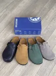 Zara Man Tan Suede Buckle Clogs - 3