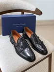 Viatu vya Jaguar vya Ngozi vya Double-Monk Strap Nyeusi - 1