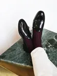 Viatu vya Jaguar vya Ngozi vya Double-Monk Strap Nyeusi - 4