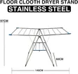 Premium Foldable Steel Clothes Drying Rack - 1