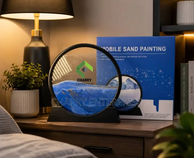 Mobile Sand Painting Circular Moving Sand Art Decor - 1