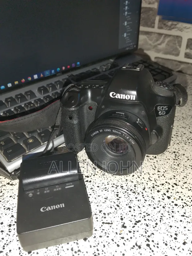 Canon 6D DSLR Camera with 50mm Lens and 2 Batteries - 1