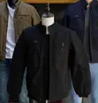 Jaketi la Bomber la Knit la Wanaume la Zip-Up - 3