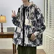 Jaketi Nzito - Hooded Zenye Prints & Faux-Leather Vintage - 2