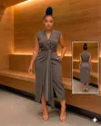 Turkey Executive Dress with Belt - 3