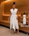 Turkey Executive Dress with Belt - 5