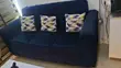 3 Seater Velvet Sofa - Blue - 2