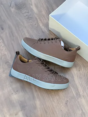 Ecco Leather Sneakers - Brown