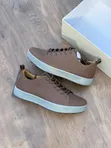 Ecco Leather Sneakers - Brown - 1