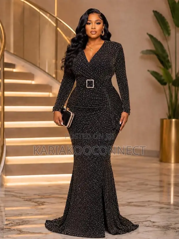 Shimmer Mermaid Long Dress - Mpya Kabisa - 1