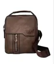 Leather Crossbody Messenger Bag - 1
