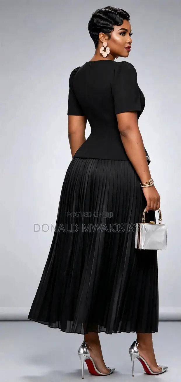 Turkey Executive Pleated Dress - Classy Office Look - 1