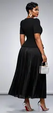 Turkey Executive Pleated Dress - Classy Office Look - 1