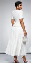 Turkey Executive Pleated Dress - Classy Office Look - 3
