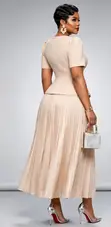 Turkey Executive Pleated Dress - Classy Office Look - 4