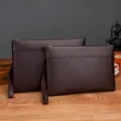 Jeep Buluo Black Leather Clutch Bag with Wrist Strap - 4