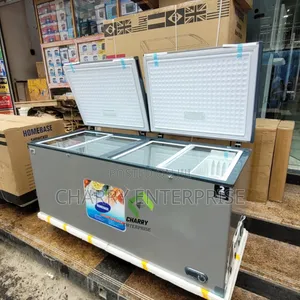 Homebase Chest Freezer 600L, 2 Doors, Energy Saver