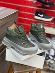 Olive Green High-Top Hiking Boots - 3
