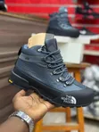 Olive Green High-Top Hiking Boots - 5