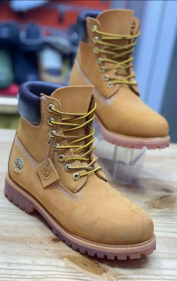 Viatu vya Ngozi Nyeusi vya Timberland - 1