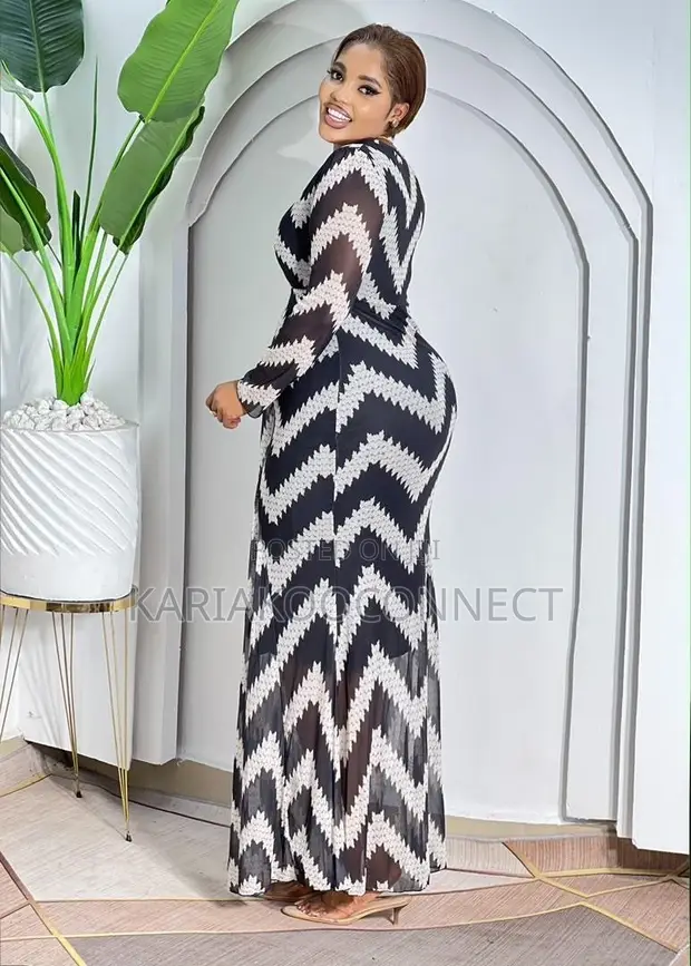 Zigzag Chevron Maxi Dress - 1