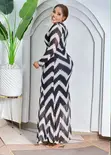 Zigzag Chevron Maxi Dress - 1