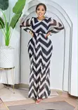 Zigzag Chevron Maxi Dress - 4