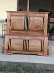 Pure Mninga Wood Bed Frame - King Size (5x6) - Like New - 1