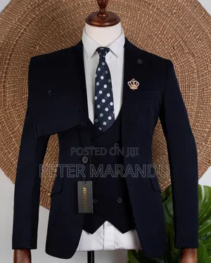 Seti Kamili Ya Vipande Vitatu (3-Piece Suit) - Bluu ya Kifalme
