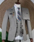 Suti ya Wanaume Vipande 3 Rangi ya Kijivu - Muonekano wa Kijanja - 3