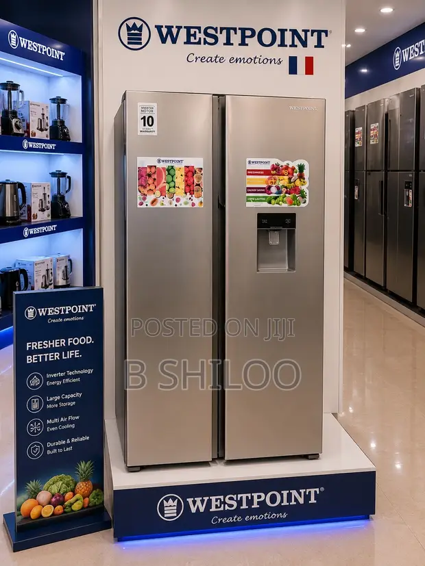 Westpoint 500L Side-by-Side Refrigerator with Water Dispenser - 1