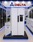 Delta Side-by-Side Refrigerator - 472L, Nyeupe - 2