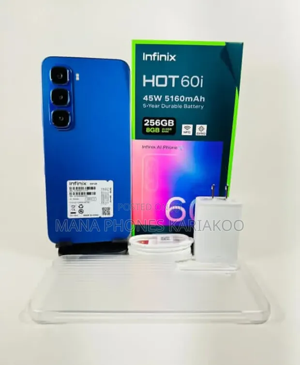Infinix Hot 60i 128GB Mpya Bluu - 1