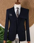 Suti ya Kiume ya Vipande Vitatu - Navy Blue - 1