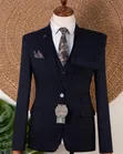 Suti ya Kiume ya Vipande Vitatu - Navy Blue - 2