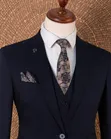 Suti ya Kiume ya Vipande Vitatu - Navy Blue - 5