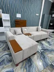 Sofa ya L-Shape Lina Charger System - Kijivu - 1