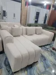 Brand New L-Shape Sofa - White - 1