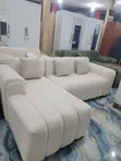 Brand New L-Shape Sofa - White - 2